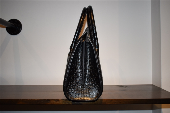 Black Leather Alexander McQueen Satchel, size S