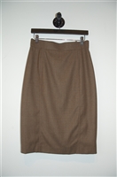 Russet Akris - Punto Straight Skirt, size 8