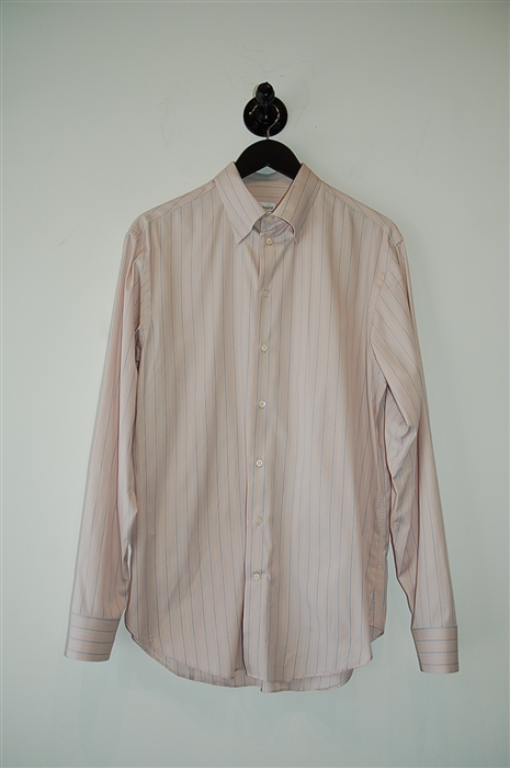 Striped Armani Collezioni Button Shirt, size M