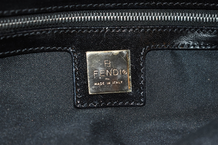 Sparkly Black Fendi Shoulder Bag, size S