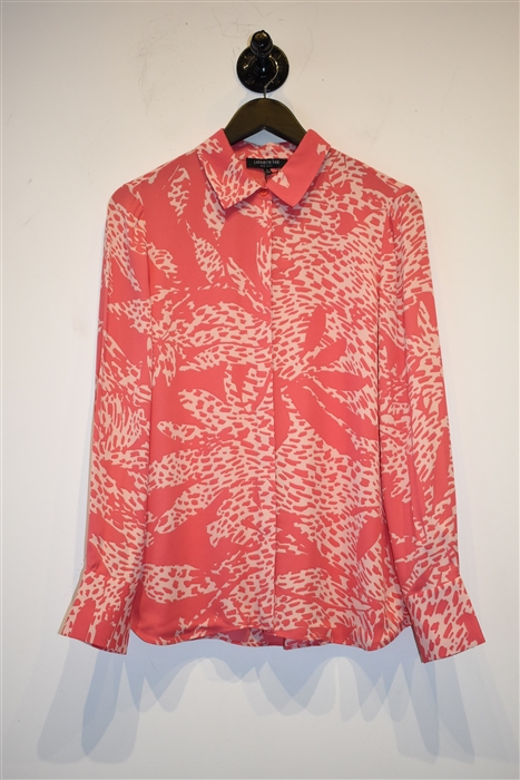 Coral Lafayette 148 Button Shirt, size S
