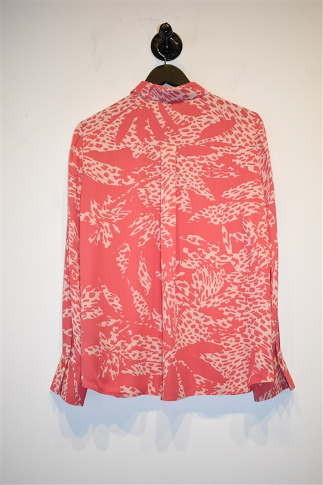Coral Lafayette 148 Button Shirt, size S