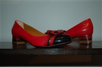 Deep Red Fendi Kitten Heels, size 8.5