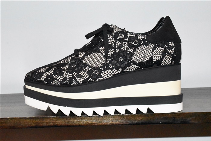 Black Lace Stella McCartney Creepers, size 9