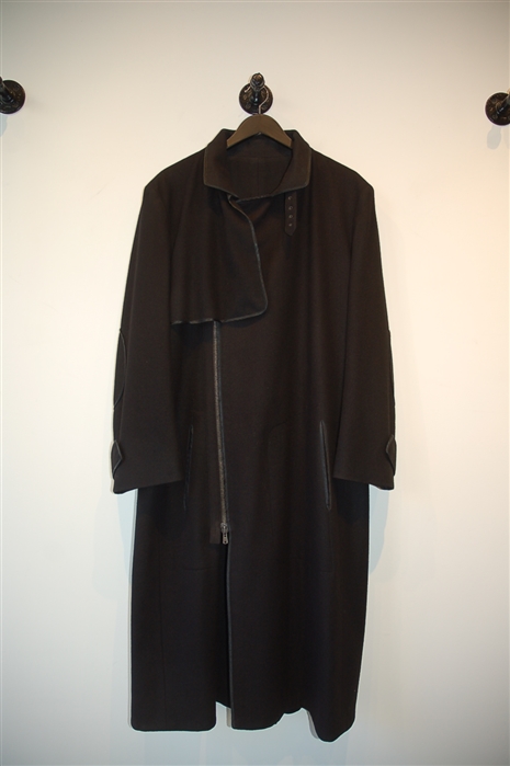 Basic Black Saint Laurent Coat, size XL