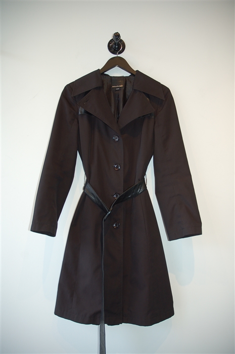 Basic Black Mackage Trench Coat, size M