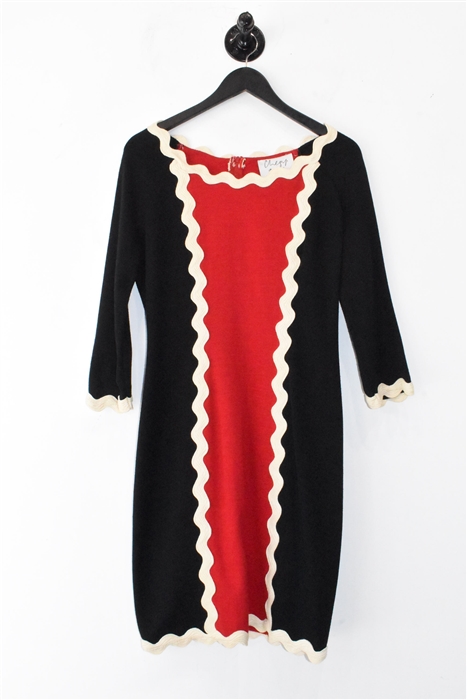 Black & Red Moschino - Cheap & Chic Sheath Dress, size 8