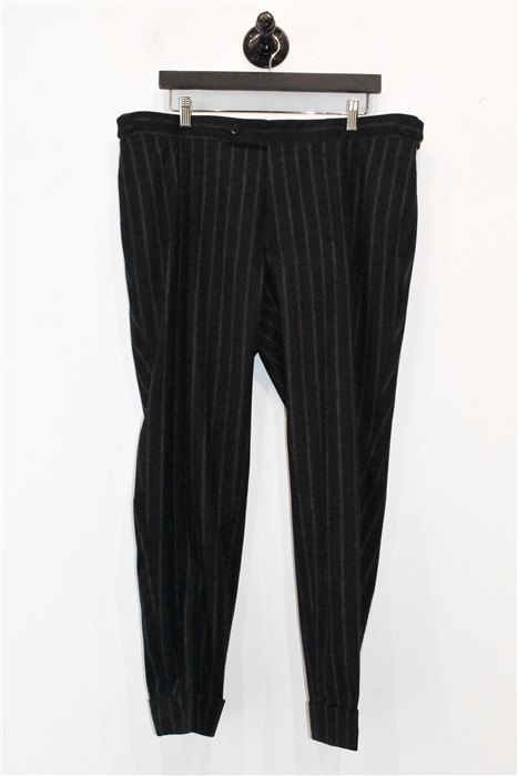 Black Stripe Phineas Cole Two-Piece Suit, size 44