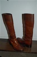 Dark Leather Jil Sander Boots, size 8.5