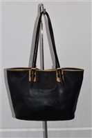 Black Leather Longchamp Tote, size M