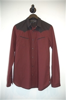 Red & Black The Kooples Western Shirt, size M