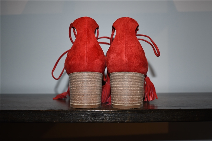 Bright Red Aquazzura Pumps, size 9.5
