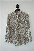 Animal Print Equipment Button Shirt, size XS