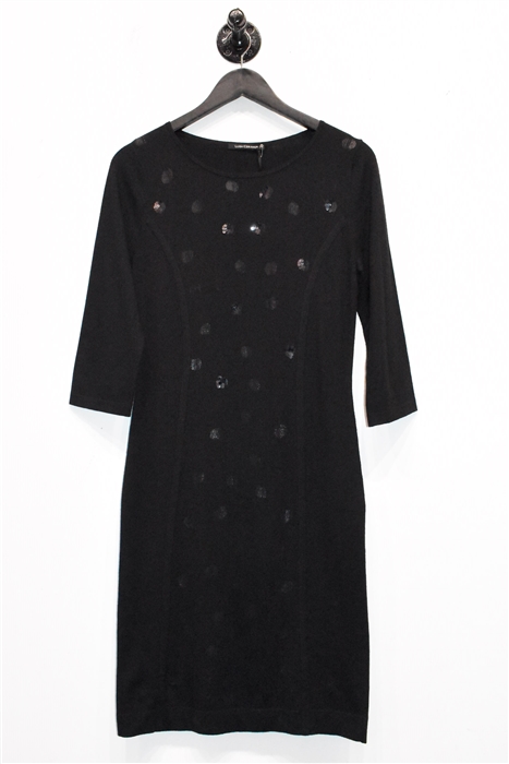 Basic Black Luisa Cerano Sweater Dress, size 6