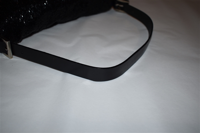 Sparkly Black Fendi Shoulder Bag, size M