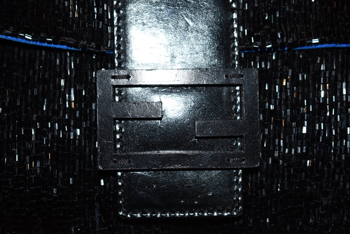 Sparkly Black Fendi Shoulder Bag, size M