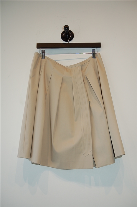 Beige Miu Miu Wrap Skirt, size 8