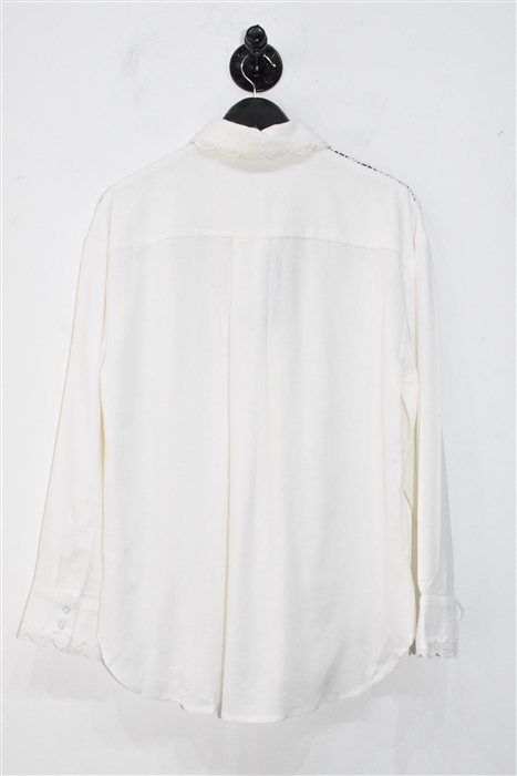 Soft White Caroline Constas Shirt, size S