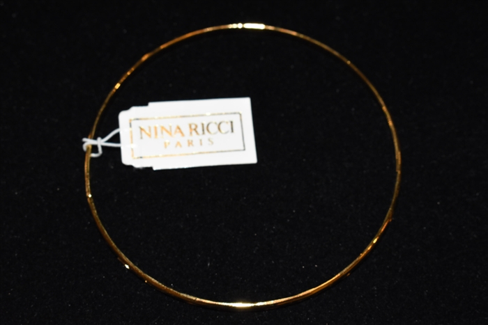 Gold Nina Ricci - Vintage Bangle, size O/S