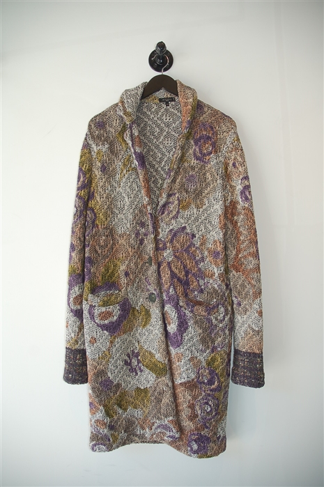 Floral Etro Sweater Coat, size 12