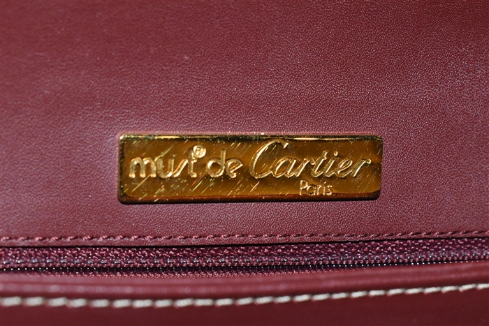 Burgundy Cartier Shoulder Bag, size S