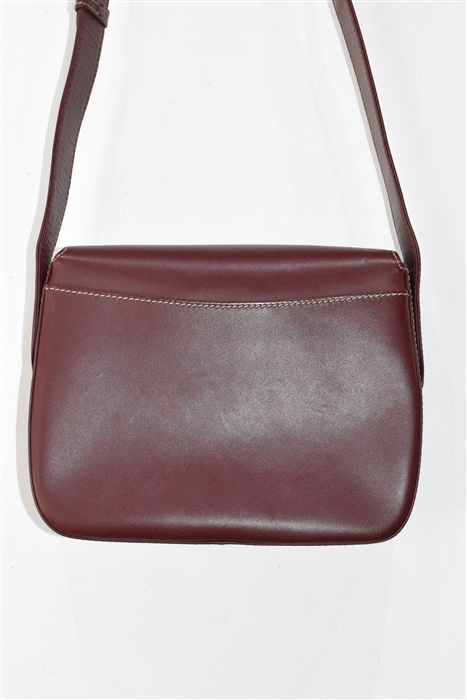 Burgundy Cartier Shoulder Bag, size S