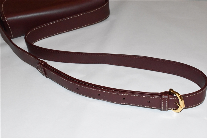 Burgundy Cartier Shoulder Bag, size S