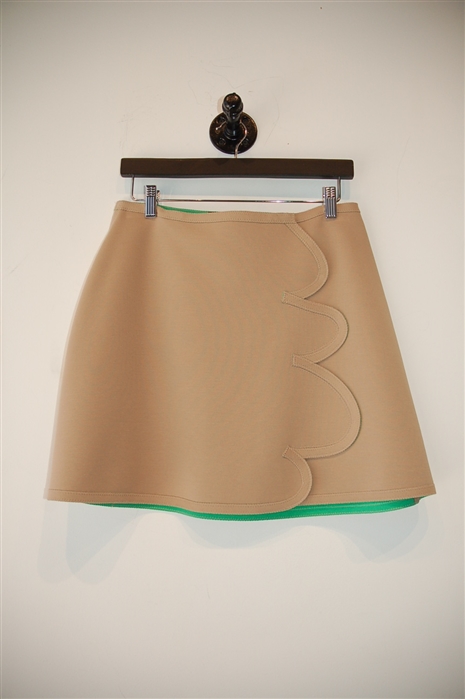 Beige Marie Saint Pierre A-Line Skirt, size M