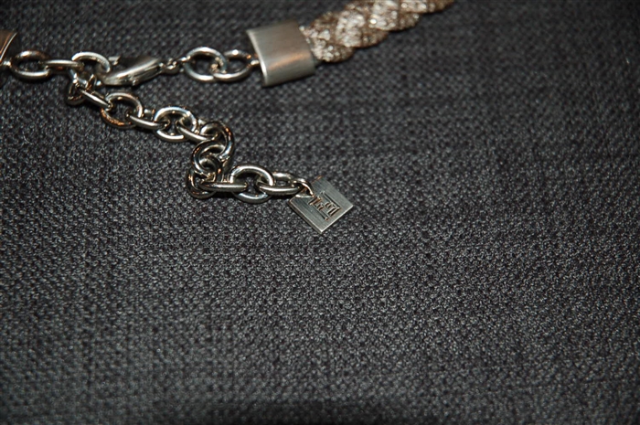 Pewter Fendi Belt, size XS