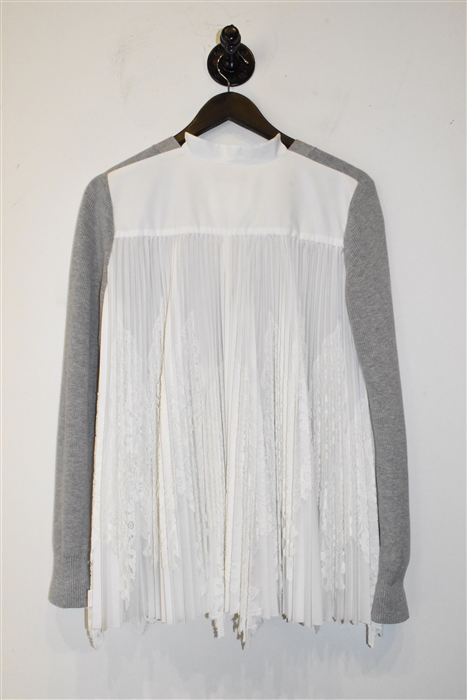 Gray & White Sacai Cardigan, size M