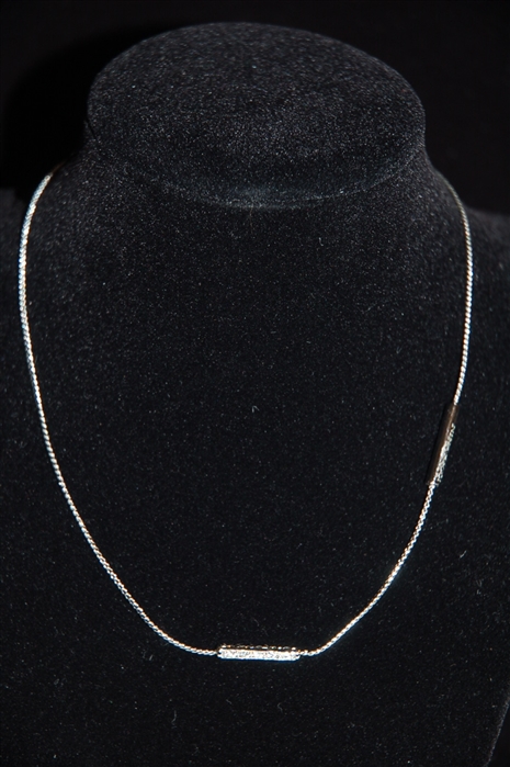 Rhodium Nina Ricci Necklace, size O/S