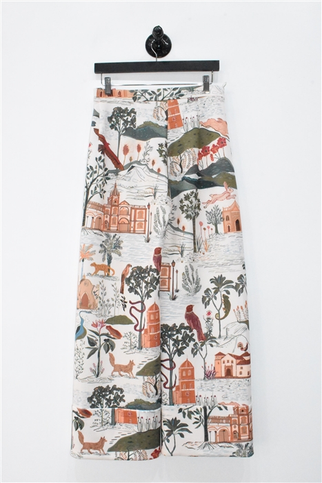 Print Andres Otalora Wide-Leg Trousers, size 8