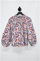 Floral Figue Blouse, size XS