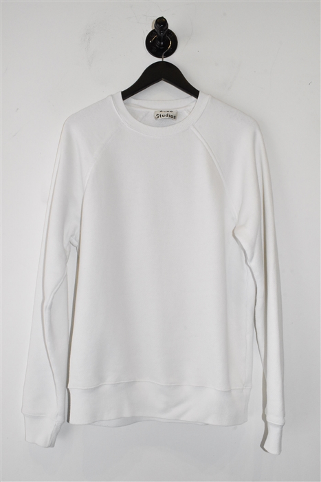 Soft White Acne Studios Sweatshirt, size XS