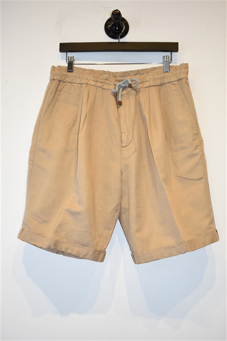 Tan Brunello Cucinelli Shorts, size 36
