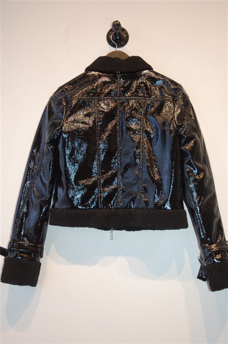 Shiny Black Rebecca Minkoff Jacket, size S