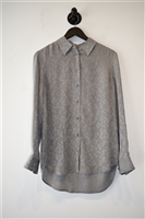 Silver Equipment Silk Shirt, size XS