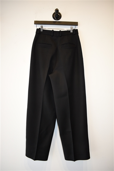 Basic Black Sandro Wide-Leg Trousers, size 6