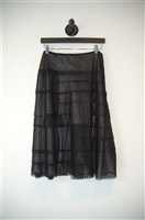 Black Lace Twin-Set A-Line Skirt, size M