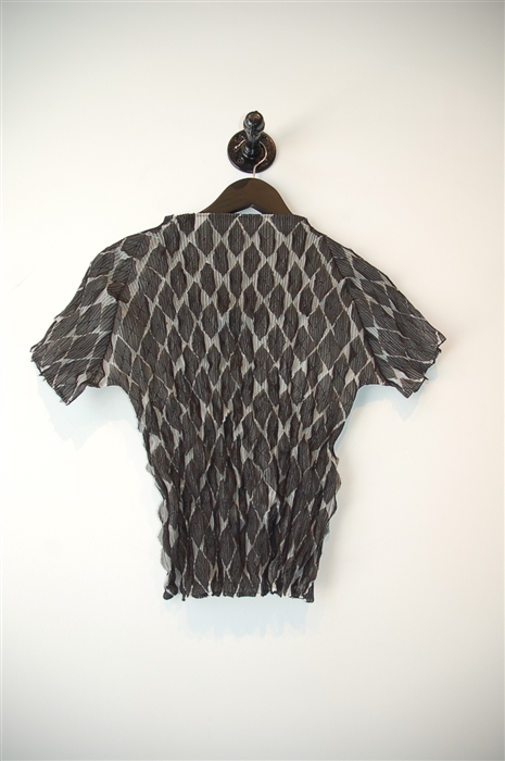Black & Off-White Issey Miyake - Vintage Short-Sleeved Top, size S