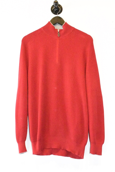 Dark Red Brunello Cucinelli Pullover, size XL