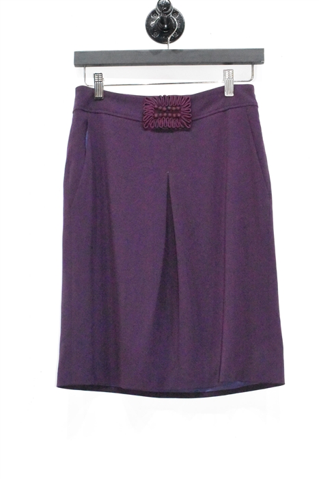Aubergine Piazza Sempione Pencil Skirt, size 4