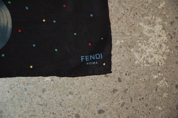 Black Fendi Scarf, size O/S
