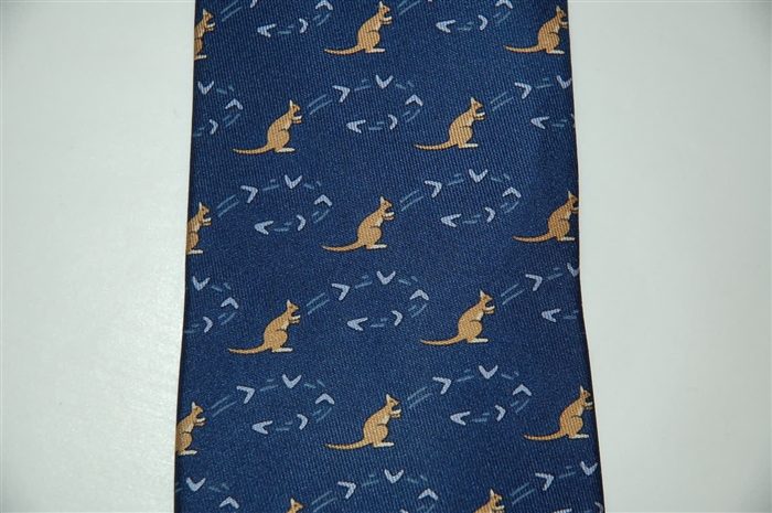 Navy Hermes Tie, size O/S