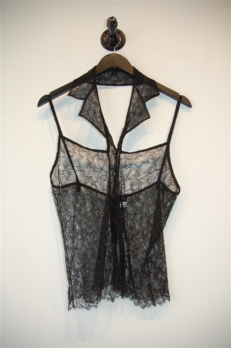 Black Lace Chanel Sleeveless, size 6