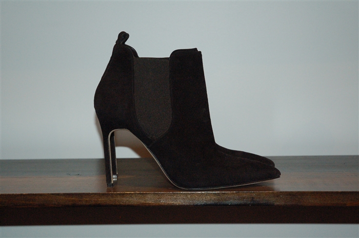 Black Suede Manolo Blahnik Booties, size 9
