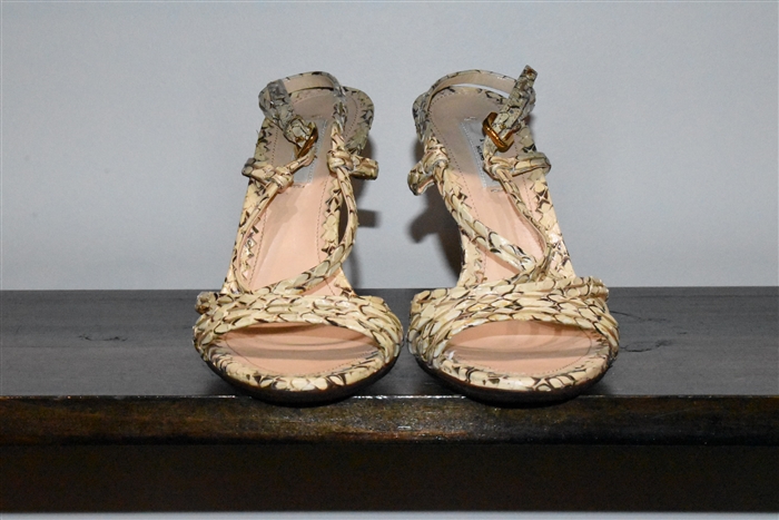 Snakeskin Prada Sandal, size 6