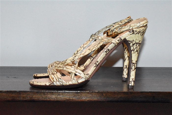 Snakeskin Prada Sandal, size 6