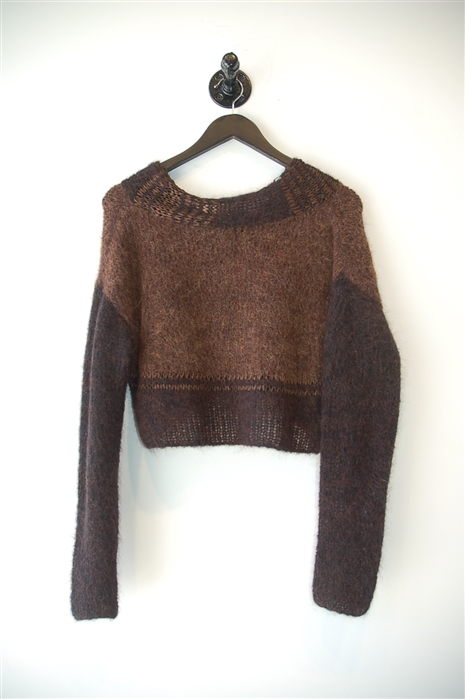 Mixed Browns Sarah Pacini Pullover, size M