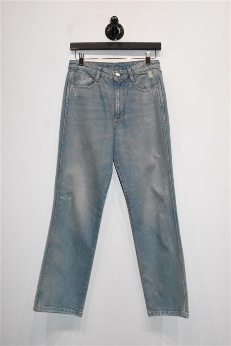 Faded Denim Simon Miller Straight Leg Jean, size 28